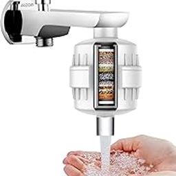 ALTON FLT40110, 15-Stage Shower and Tap Filter for Hard Water With Aerator Out-let | Water Softener for Bathroom | Hard Water Filter | White-image-61