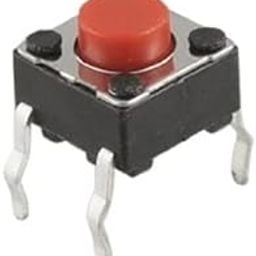 UNIVERSAL HUB 4PIN 6X6X5MM Push Button RED Tactile Micro Pack of 100-image-91
