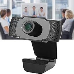 Dpofirs Desktop Camera, 1080P HD Plug and Play USB Charging DC5V 90° Wide Angle PC Webcam for Live Broadcasts for Video Conferences for Online Classes-picture-1