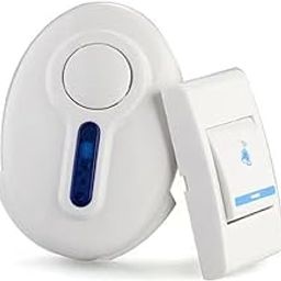 ZAUKY 1PCS Wireless Door Bell with Remote Button, White-picture-10