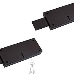 Duke Shutter Lock Sleek Pack of 2 Pieces Rolling Shutter Lock 3 Turn Shutter Locks Locks for Shutter & Main gate Color Black Steel-image-21