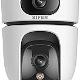 SIFER 5+5 MP Dual Lens WiFi CCTV Camera for Home Outdoor & Indoor | 360° Rotatable | 2 Way Audio | Motion Alert | Night Vision | SD Card (Upto 128 GB) | Wall Mounted Wireless Security Camera-7