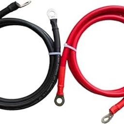 Battery Inverter Cable Full Gauge Pure Copper HRFR with Two Gauge Option 1AWG and 2AWG for Battery, Inverter, Battery Banks, Solar, car, Bike, Boat, dc, Panels, Vehicle, rv, Automotive, Vehicle-image-21