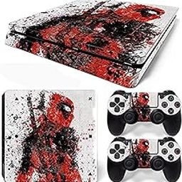 Khushi Decor Dadpool Pro Skin Sticker Cover for Ps4 Pro Console and 2 Controllers Stickers for Video Game-14