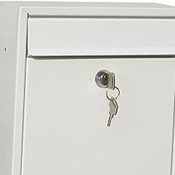 The Style SutraLocking Mailbox Wall Mount Anti-rust Mail Mail Box Suggestion Box White-image-52