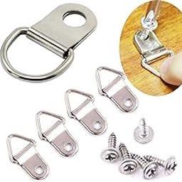 DIY Crafts 10 Pcs Set, Ring + Screws, Quality Handy Excellent Hardware 25-150 Pack Ring Picture Hangers with Picture Nail Non-Trace Frame Han (10 Pcs Set, Ring + Screws)-16