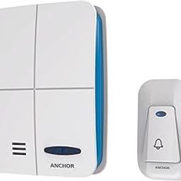 Anchor by Panasonic Wireless Multitone Doorbell With Remote, 45 Selectable Melodies Calling Bell for Home, Over 100 Meters Range Operating, 22760-25