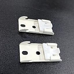 FAPBADRI M Track Curtain Channel Ceiling Bracket / Clamp, Powder Coated Ivory Colour, Mild Steel, Screws & wallplugs Included, Pack of 4 Pieces-image-22