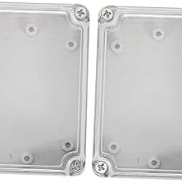GLEAVI 2pcs Clear Junction Box Abs Electrical Enclosure Box Waterproof Project Case with Clear Cover for Electronics Electrical Projects Use-81