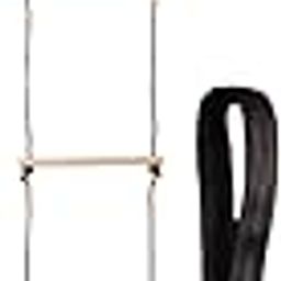 MERISHOPP Wooden Swing Rope Ladder Obstacle Rope Ladder for Parks Patio Boys and Girls with Hook Belt|Home & Garden|Tools|Ladders-image-37
