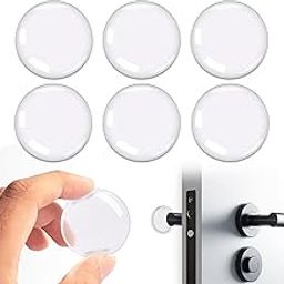 iBuddy Transparent 6 PCS Silicone Door Bumper Wall Protector, Self-Adhesive Door Knob Wall Protector Door Stoper Wall Protector from Sofa Back, Refrigerator Door, Chair - No Drill Door Stopper-picture-13