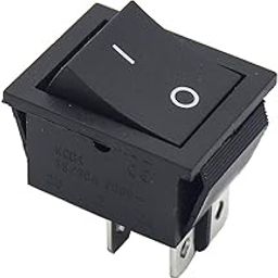 Electronic Spices Pack of 2 rectangle rocker switch 16amp 4pins push button switch 125VAC to 250VAC-10