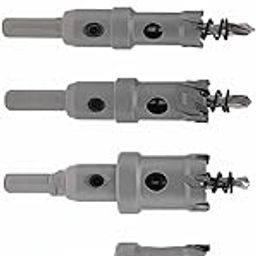 UPTODATETOOLS 16-32mm 6pcs/Set TCT Hole Saw Carbide Hole Saw Heavy Duty Industrial Grade Hole Cutter Hole Drill Bits-5