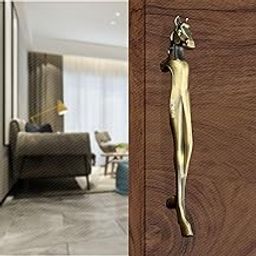 Arena Brass Door Handle for Main Door (10 Inch), Antique Horse Shaped Door Handle with Push-Pull Door Handles for All Types of Doors in Homes & Offices, Pack of 1-image-13