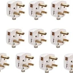 Pack of 10 Pieces 16A Electrical 3 Pin Plug Top (ESP172)-picture-2