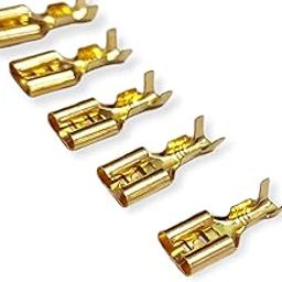 UNIVERSAL HUB 100Pcs 6mm Electrical Wire Cable Thimble Lugs: Reliable Crimp Terminal Female Spade Wire Connectors-image-72