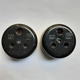 PERCELAIN Socket Vintage/Old 6A 240 V AC Shape- Round (Pack of 2)-image-66