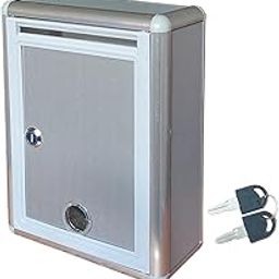 ARTISOUL® Suggestion Box Metal Wall Mounted Ballot Box for Voting Suggestions Feedback Small-image-24