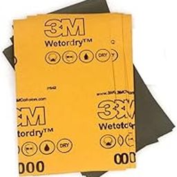 3M Sandpaper for Wood Furniture Finishing, Metal Sanding, and Automotive car/bike Polishing, Dry or Wet Sanding 2000 Grit Pack of 2 Pcs-20