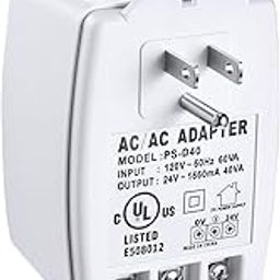 24VAC, 40 VA AC Transformer Plug in with PTC Fuse Compatible with Ring Nest Doorbell Thermostats UL Certified-image-47