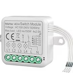 Matter Smart Switch Module 4CH 6 AMP Supports Apple Homekit/Amazon Alexa/Google Home/Samsung Smart Things.-image-24