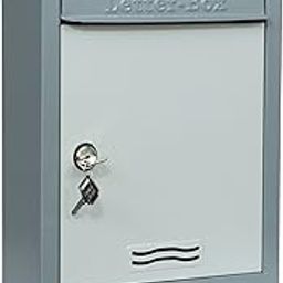 Aura Plast All in 1 Multipurpose Letter Box | Suggestion Box | Complaint Box | Donation Box | Lock Table Top | Wall Mount Box (Grey, Export Quality)-8