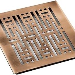 Aluminium Ventilation Jali & Kitchen Jali Ventilator Grill (Rose Gold Antique, 125mm X 125mm x 2mm) (5x5 Inch) Pack of 2-picture-19