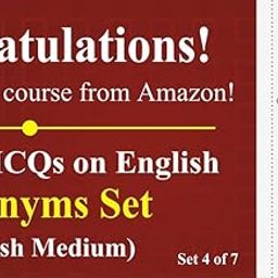 Practice Guru Selected MCQs on English - Synonyms Set 4 of 7 (Activation Key Card)-image-17