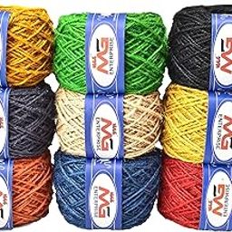 M.G Enterprise Jute Combo Colour 1 Exclusive Twine Threads String Rope 3 Ply 225 m ( 9 Colour 1s / 25 m Each) for Creative Decoration by M.G Enterprise-image-10