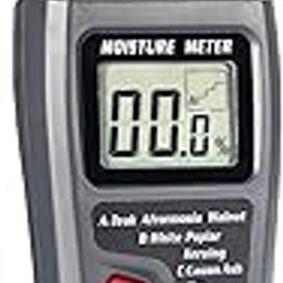 BSIDE Digital Wood Plastic Moisture Meter Handheld 2 Pins Timber Lumber Damp Humidity Detector Tester with Large LCD Display (Black)-image-85