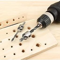 UJEAVETTE HSS Flute Countersink Drill Bit Set Screw Woodworking Chamfer Tool 3-10mm 7 Pcs Set-image-44