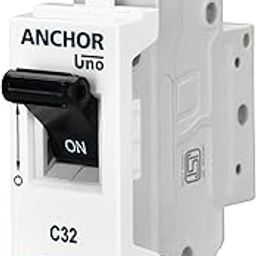 Anchor by Panasonic UNO Mini Penta Modular 6 Amp Single Pole C Curve MCB | Single Pole 6A MCB (65980)-14