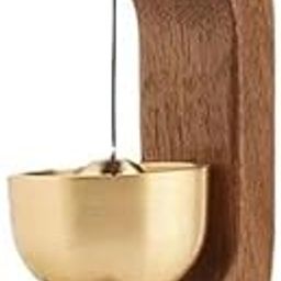 SHOPECOM Magnetic Shopkeepers Bell for Door Opening | Vintage Wooden Wind Chime Doorbell with Brass Bell | Dopamine Decor Wireless Adhesive Door Chime | Housewarming Gift (1)-image-95