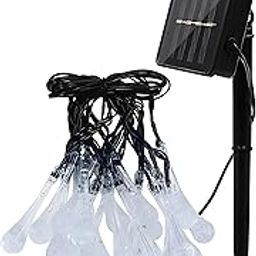 LUMINFLY 30 Led Solar-Powered Raindrop Lights, Outdoor Waterproof Garden Decor, Multicolor Lights, 2 Sizes for Patios and Yards-image-90