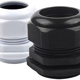 YCWHRCXKUZ Waterproof Cable Gland Black Seal Joint PG29 PG36 PG42 PG48 PG63 IP68 White Cable Fixing Connector(PG29 Black)-image-8