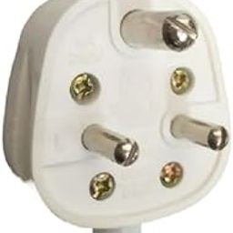asep Smart Carryon Plastic 3 Pin 6A Plug Top (White) Pack Of 2-22