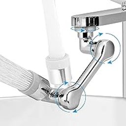 Dezzy 1080 Degree SFaucet Extender for Bathroom Sink Spray Aerator Anti-Splash Rotate Faucet and Faucet Sprayer for Kitchen Backyard, Sink tap Extender (1 Pcs) (Design 1)-22