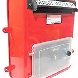 HaveIt® Front Door Wall Mounted Plastic Letter Box,Suggestion Box,Compliant Box for Home/Offices/Colleges/Institutions/Schools with Lock (red Color, 25 cm x 26 cm x 11 cm) (Suggestion Box)-15