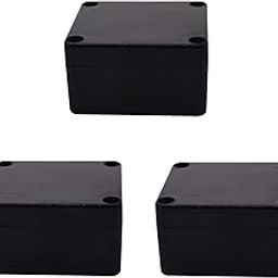 3 Pack Plastic Project Box, IP65 Waterproof Junction Box, ABS Electronic Power Enclosure, Black Project Case 2.48 x 2.28 x 1.38 inch (63 * 58 * 35mm)-image-60