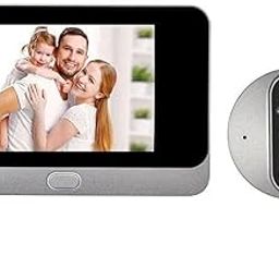 AJUK Wireless WiFi Smart Video Doorbell with Display Screen| Mobile App Control | Intruder Motion Alarm System | 1080P FHD Camera | 2-Way Talk-3