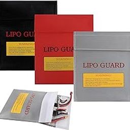 Pack of 3 Lipo Safe Bag, Fireproof Bag, Waterproof and Explosion-Proof Lipo Bag, Can Be Used for Charging, Battery Bag, Fireproof Money Bag, Fireproof Document Bag, 3 Colours-image-69