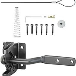 Meadawgs® Fence Gate Latch Self Locking Hardware for Yard Backyard Garden Black|Home & Garden | Home Improvement |Other Door Hardware|1 Set Fence Lock-picture-10