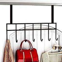 WonderStand Strong Carbon Metal Over Door Hook Hanger for Cloths (No Drilling), Suitable for Bathroom, Bedroom, Kitchen-85