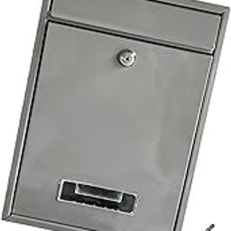 UJEAVETTE Wall Mounted Mailbox Lockable Large Capacity Letterbox for Home Door Outdoor-13