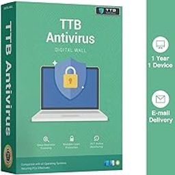 TTB Antivirus | AV TEST Certified | 1 Year | 1 Device | Best Antivirus Software 2024 | Windows, macOS, Android | Email Delivery in 1 Hour – No CD-20