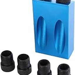 AASONS Woodworking Tool, 7pcs 15° Pocket Hole Drilling Kit Woodworking Oblique Drill Guide Set Bevelled Hole Positioner Locator Tool 6/8/10mm (Drill Attachment)-image-18