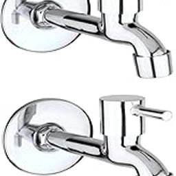 Luxyloom Zinc Long Body Tap Pack of 2 – Faucet Bib Tap Without Flange Easy-to-Install, Leak-Proof Design, Perfect Water Taps for Kitchen and Bathroom-14