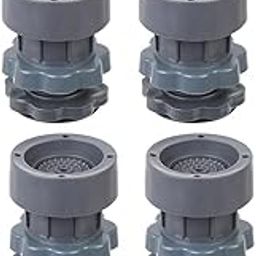 C2SK 4 Pcs Washing Machine Vibration Pads, Adjustable Dryer Shock & Noise Cancelling Pads, Anti Vibration Pads for Washing Machine Support, Height Adjustment Feet for Refrigerators (Multicolor)-image-74