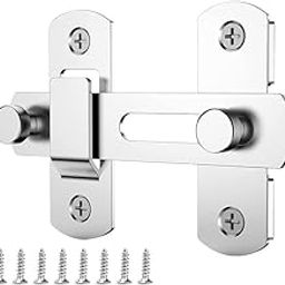 VELUZA Door Lock Hardware, Stainless Steel Gate Latches Bar Flip Latch Safety Door Bolt Lock, Sliding Door Barn Latch Lock Suitable for Garden, Bathroom, Outdoor, Garage, Window, Coop. (1)-image-27