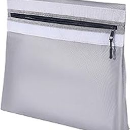 UJEAVETTE Fireproof Document Bag Grey Water Fire Proof Bag with Zipper for Files Money-picture-19